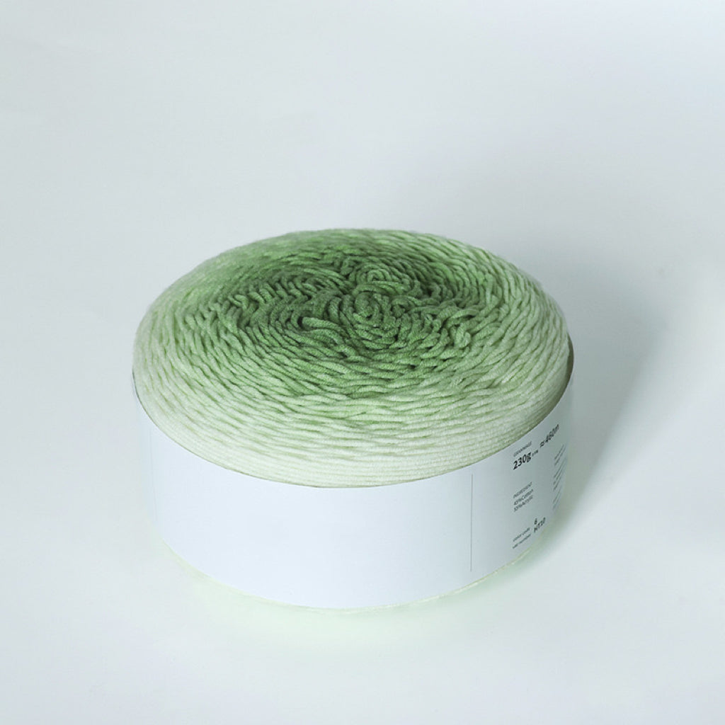 【大容量230g】ふんわり綿混グラデーション糸ノンファーヤーンNo Fur Yarn｜1玉でベストが完成｜大人可愛いニュアンスカラー｜コットン混  全5色