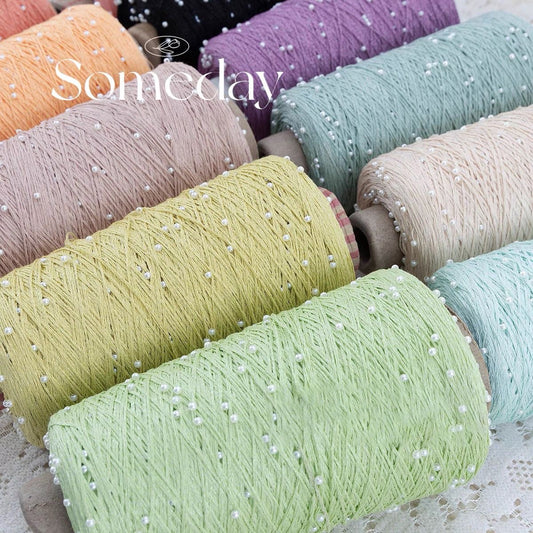 なめらかパールシルケットコットン糸　夏ウェア・小物用　ふんわり優しい肌ざわり  1巻350g