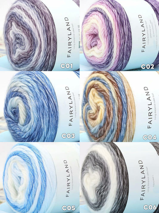ケーキヤーングラデーション並太1個100g