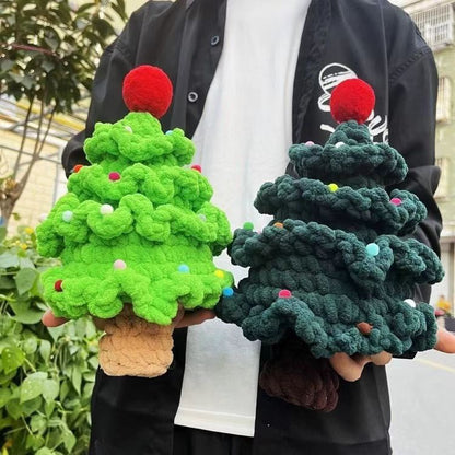 【クリスママスギフトセット】北欧風ブランケット＋手編み風クリスマスツリーの2点セット ｜全4柄・おしゃれであたたかい大判スローケット｜ソファ・ベッド・ひざ掛けにもおすすめ｜家族・友達・恋人 ギフト