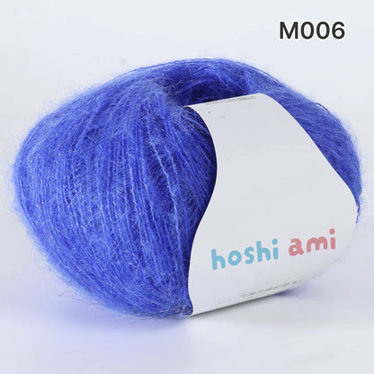 【手編みキット】花の雫｜付け襟＆花モチーフブローチセット｜モヘアフリル・パール付き・前後2way｜ショート・ロング丈｜編み図付き（一部動画あり）