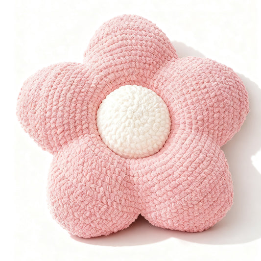 【手編みキット】お部屋に咲く2WAYお花クッション・座布団カバー｜おしゃれで実用的｜動画チュートリアル付き